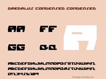 Daedalus Condensed Condensed 001.000 Font Sample