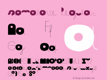 somalove Regular Version 1.000 Font Sample