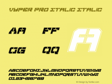 Vyper Pro Italic Italic 001.000图片样张