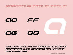 Robotaur Italic Italic 001.000图片样张