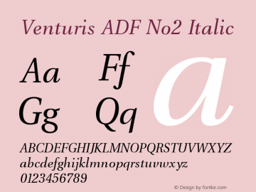 Venturis ADF No2 Italic Version 1.005图片样张