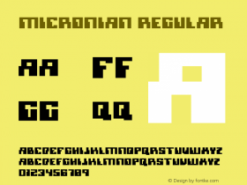 Micronian Regular 001.000 Font Sample