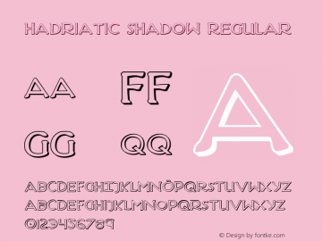 Hadriatic Shadow Regular 001.000图片样张