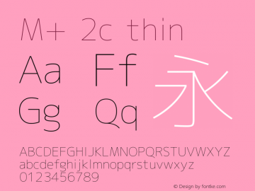 M+ 2c thin Version 1.026图片样张