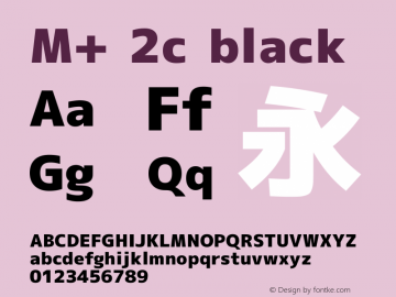 M+ 2c black Version 1.028图片样张