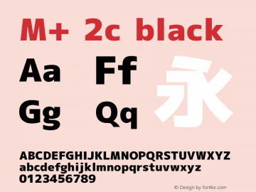 M+ 2c black Version 1.034图片样张