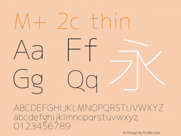 M+ 2c thin Version 1.012图片样张