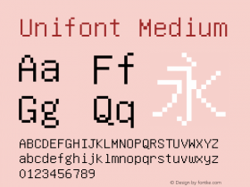 Unifont Medium Version 6.3.20140202图片样张