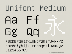 Unifont Medium Version 6.3.20140214图片样张