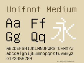 Unifont Medium Version 7.0.03图片样张