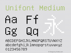 Unifont Medium Version 7.0.05图片样张