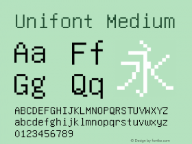 Unifont Medium Version 7.0.06图片样张