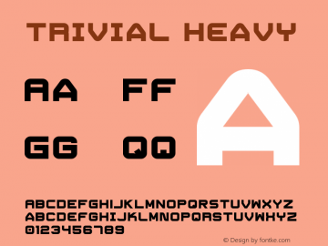 Trivial Heavy Version 1.000 2008 initial release图片样张