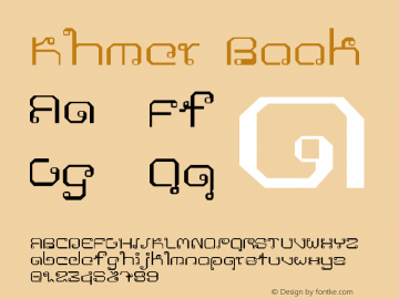 Khmer Book Version 1.0 Font Sample