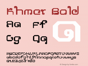 Khmer Bold Version 1.0图片样张