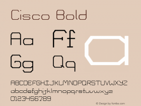 Cisco Bold Version 2.0 Font Sample