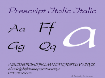 Prescript Italic Italic Unknown图片样张