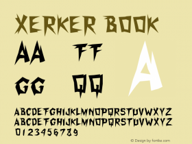 Xerker Book Version Macromedia Fontograp图片样张