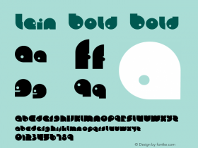 Lein Bold Bold Version 1.0 Font Sample