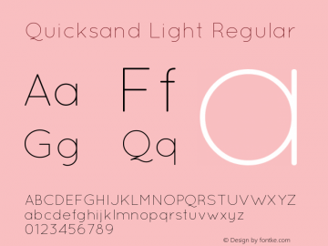 Quicksand Light Regular 001.000图片样张