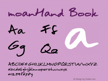 moanHand Book Version Macromedia Fontograp图片样张