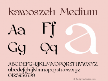kawoszeh Medium Version 000.030图片样张
