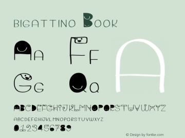 bigattino Book Version 1.00 September 14, 2 Font Sample