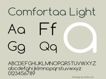 Comfortaa Light Version 2.003 2012图片样张