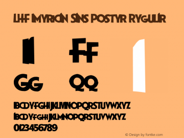 LHF American Sans Poster Regular Version 2.001;PS 002.000;hotconv 1.0.38 Font Sample