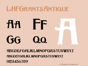 LHFGrantsAntique ☞ (1.0) ;com.myfonts.letterheadfonts.lhf-grants-antique.regular.wfkit2.3z9P图片样张