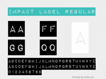Impact Label Regular Version 1.0图片样张