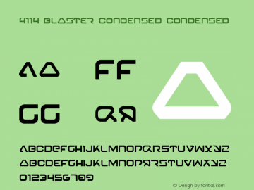 4114 Blaster Condensed Condensed 001.000图片样张