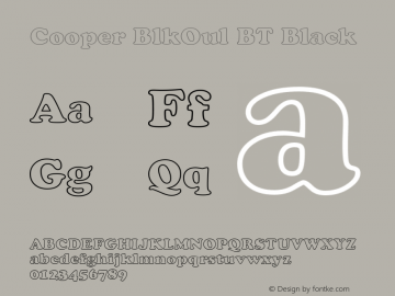 Cooper BlkOul BT Black mfgpctt-v1.54 Thursday, February 11, 1993 2:02:50 pm (EST) Font Sample
