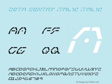 Zeta Sentry Italic Italic 001.000图片样张