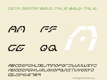 Zeta Sentry Bold Italic Bold Italic 001.000图片样张