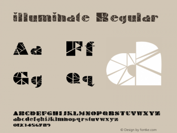 illuminate Regular Unknown Font Sample