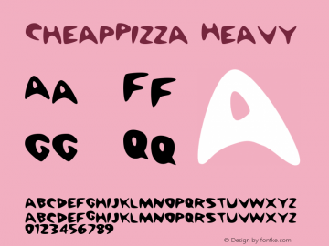 CheapPizza Heavy Macromedia Fontographer 4.1 15.02.00图片样张