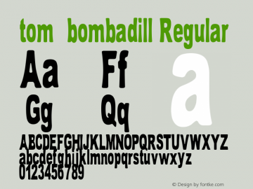 tom_bombadill Regular Version 1.00 November 7, 2007, initial release图片样张