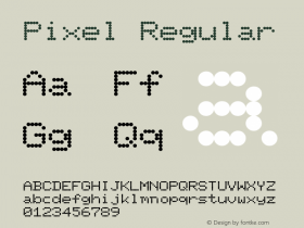Pixel Regular (C)opyright 1992 WSI:8/23/92图片样张