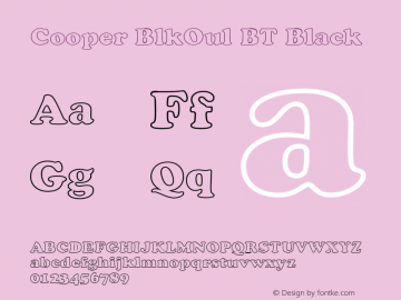 Cooper BlkOul BT Black mfgpctt-v1.54 Thursday, February 11, 1993 2:02:50 pm (EST)图片样张