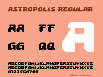 Astropolis Regular 001.000 Font Sample