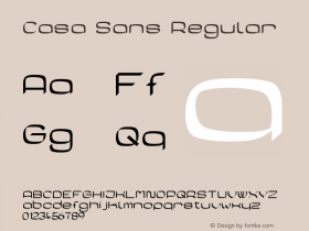 Casa Sans Regular Unknown图片样张