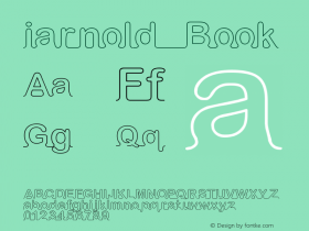 iarnold Book Version 1.00 February 8, 200 Font Sample