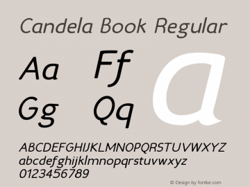 Candela Book Regular 001.000图片样张