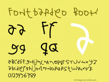 Fontbardeo Book Version 1.000图片样张