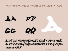 Fantom Expanded Italic Expanded Italic 001.000图片样张