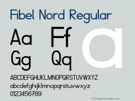 Fibel Nord Regular Version 000.000 Font Sample