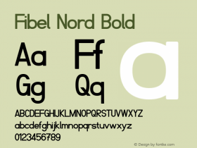 Fibel Nord Bold Version 000.000 Font Sample