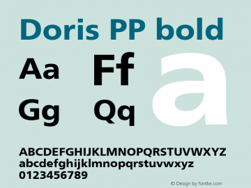 Doris PP bold 1.0图片样张