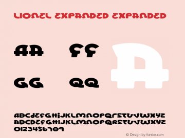 Lionel Expanded Expanded 001.000 Font Sample